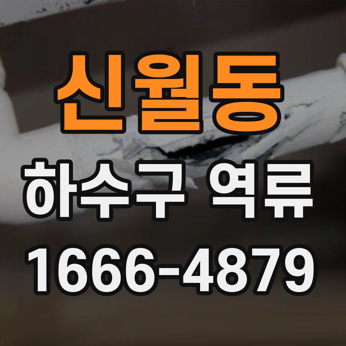 신월동 하수구 역류