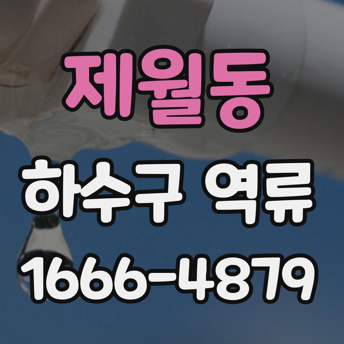 제월동 하수구 역류