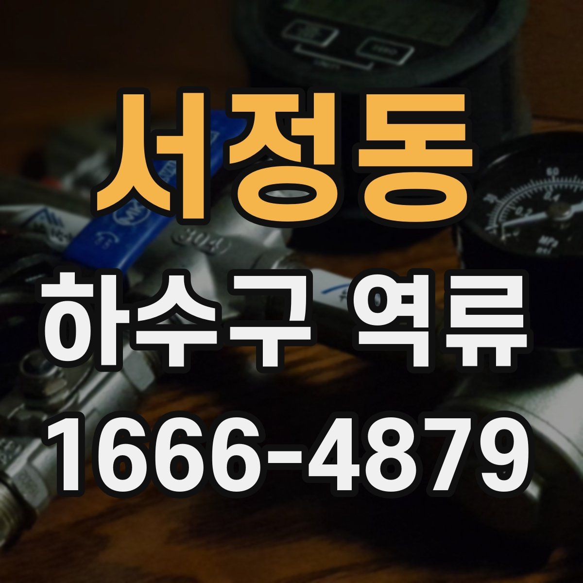 서정동 하수구 역류