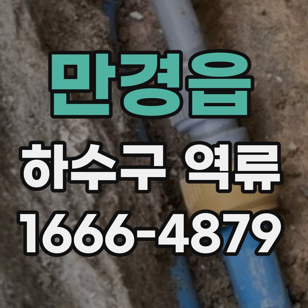 만경읍 하수구 역류