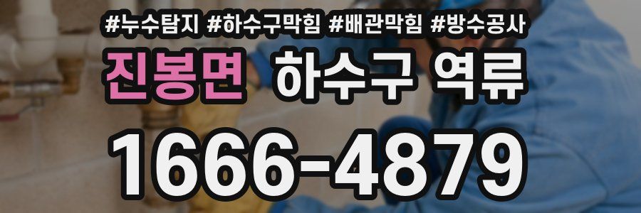 진봉면 하수구 역류