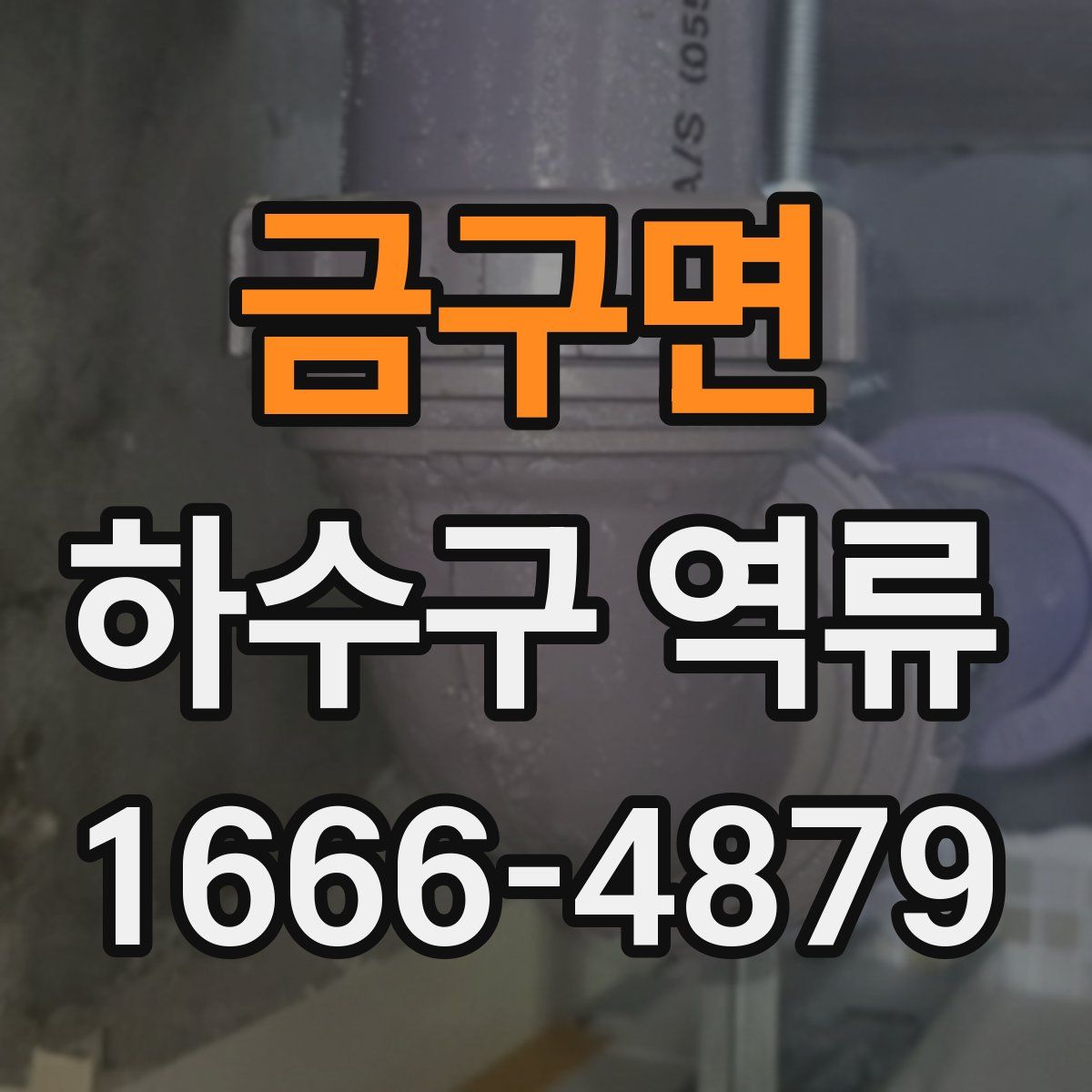 금구면 하수구 역류