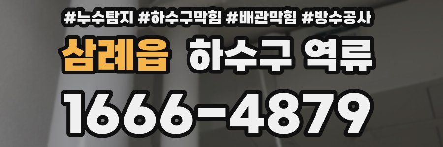 삼례읍 하수구 역류
