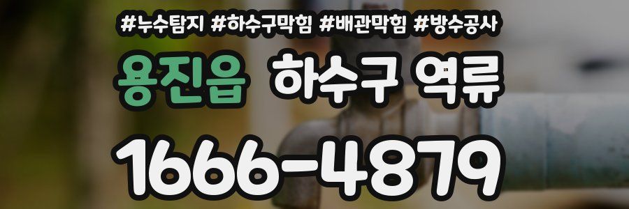 용진읍 하수구 역류