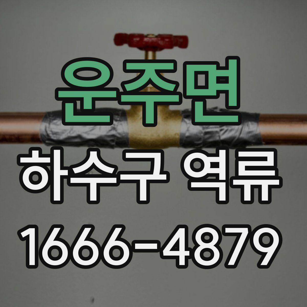 운주면 하수구 역류