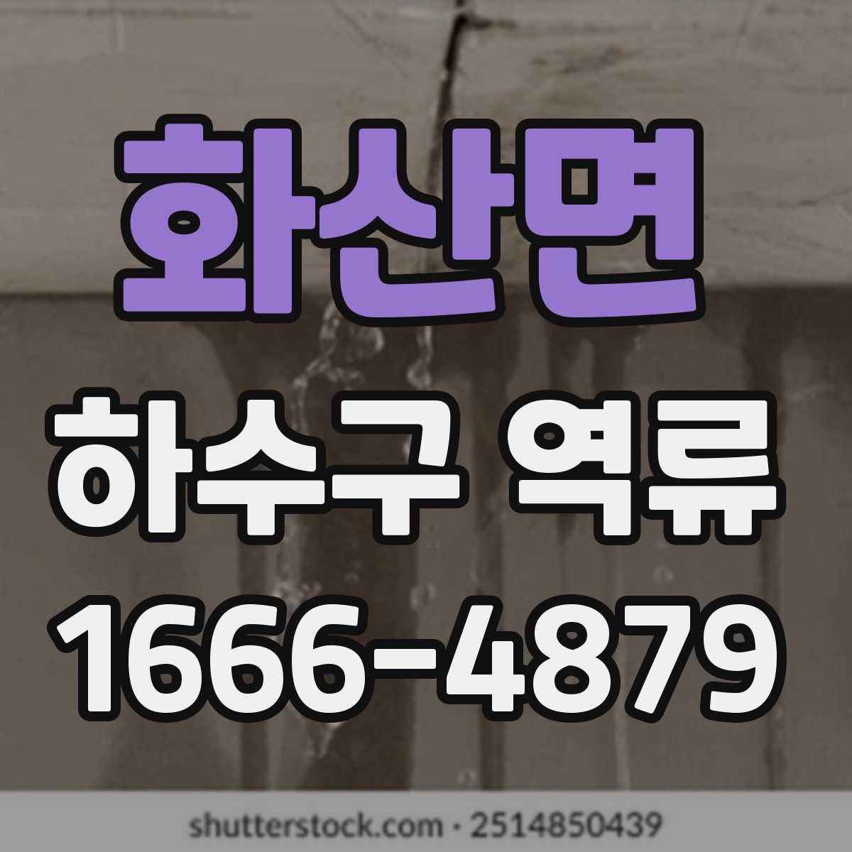 화산면 하수구 역류