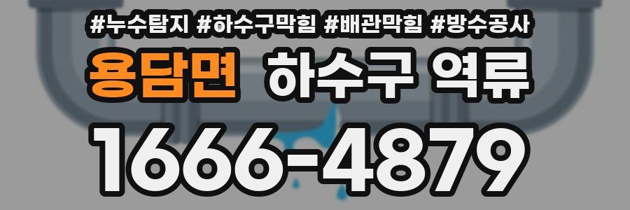 용담면 하수구 역류