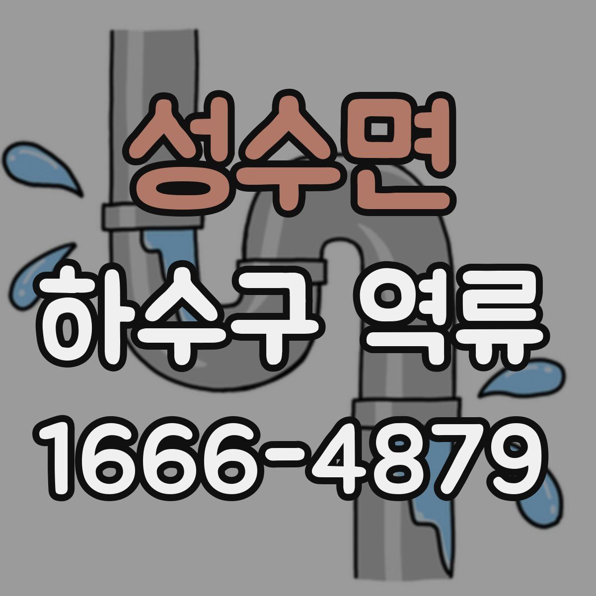 성수면 하수구 역류
