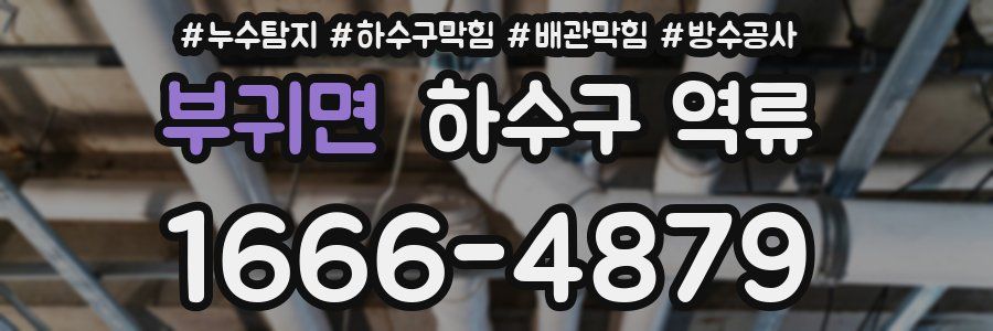 부귀면 하수구 역류