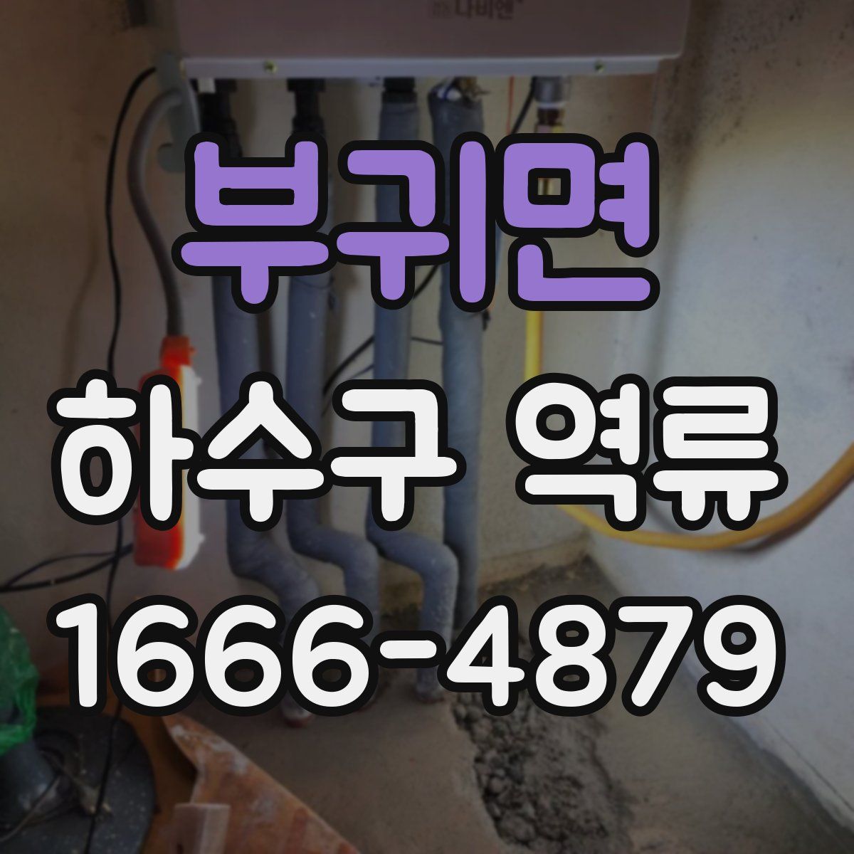 부귀면 하수구 역류