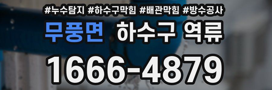 무풍면 하수구 역류