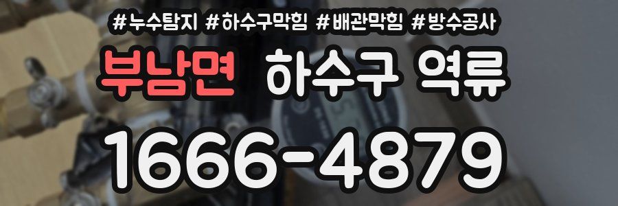부남면 하수구 역류