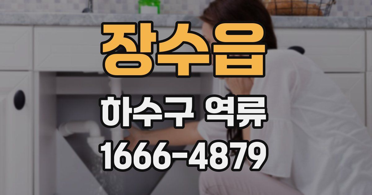 장수읍 하수구 역류