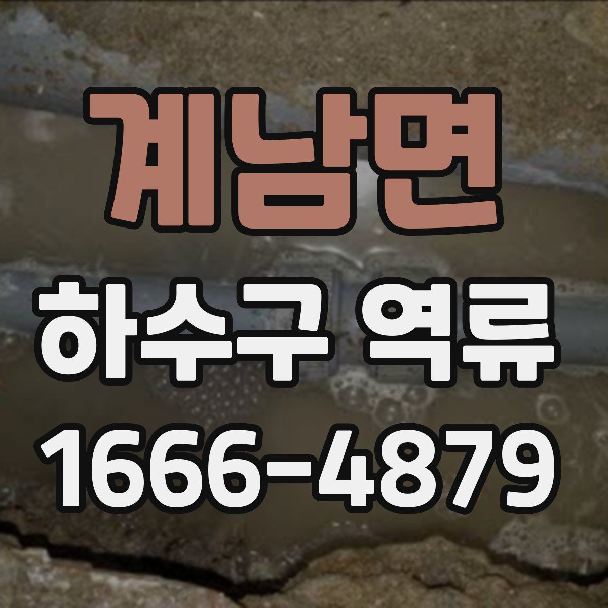 계남면 하수구 역류