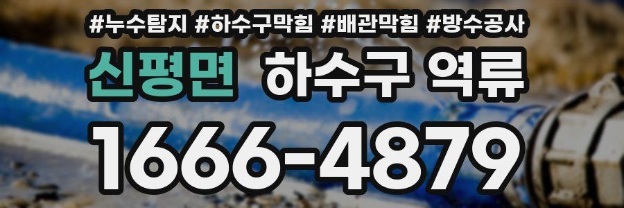 신평면 하수구 역류