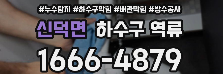 신덕면 하수구 역류