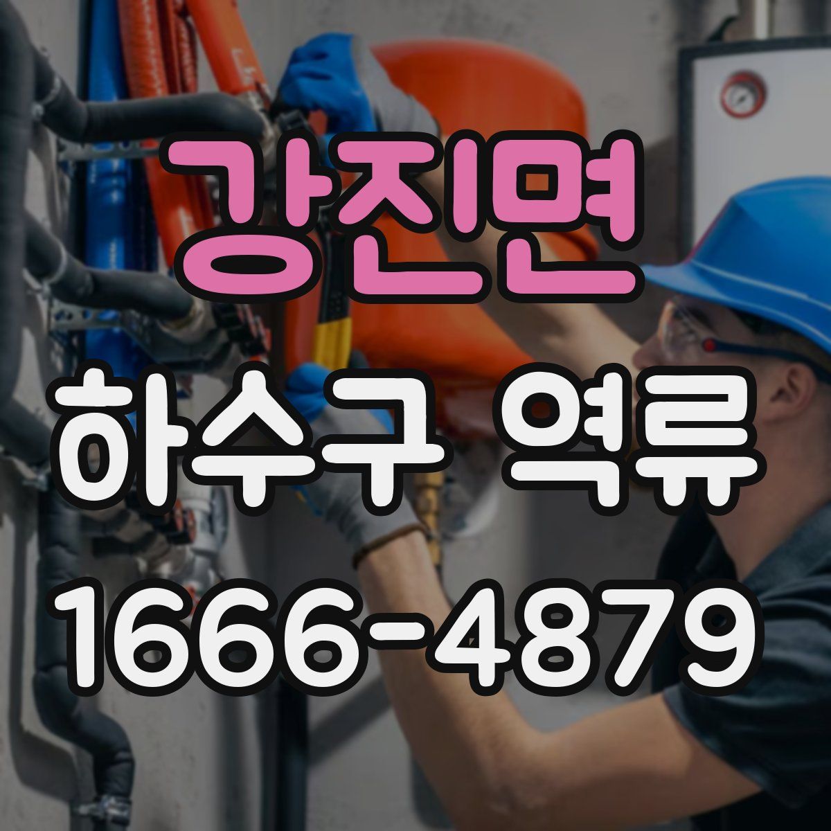 강진면 하수구 역류