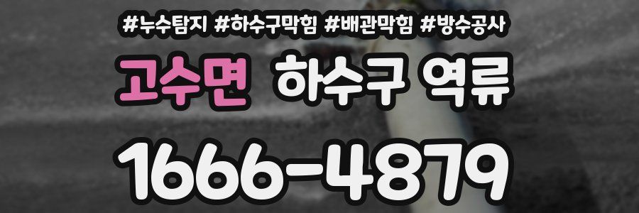 고수면 하수구 역류