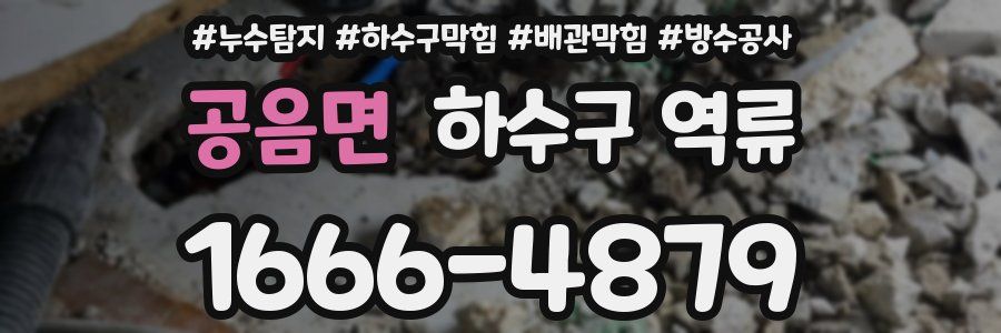 공음면 하수구 역류