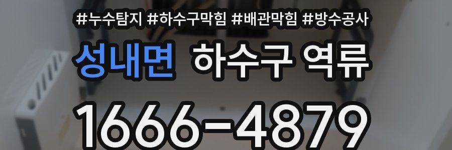성내면 하수구 역류
