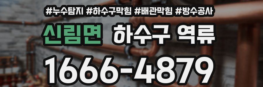 신림면 하수구 역류