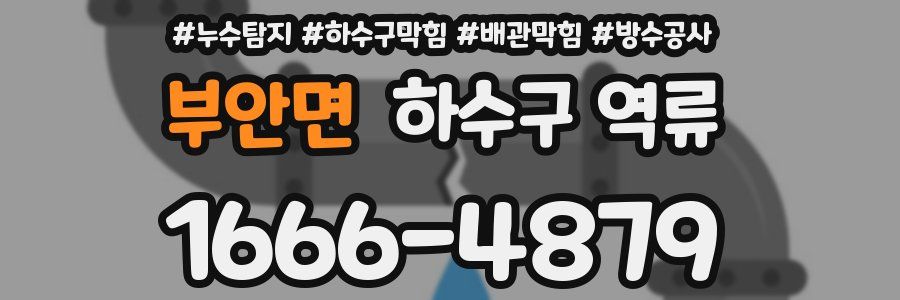 부안면 하수구 역류