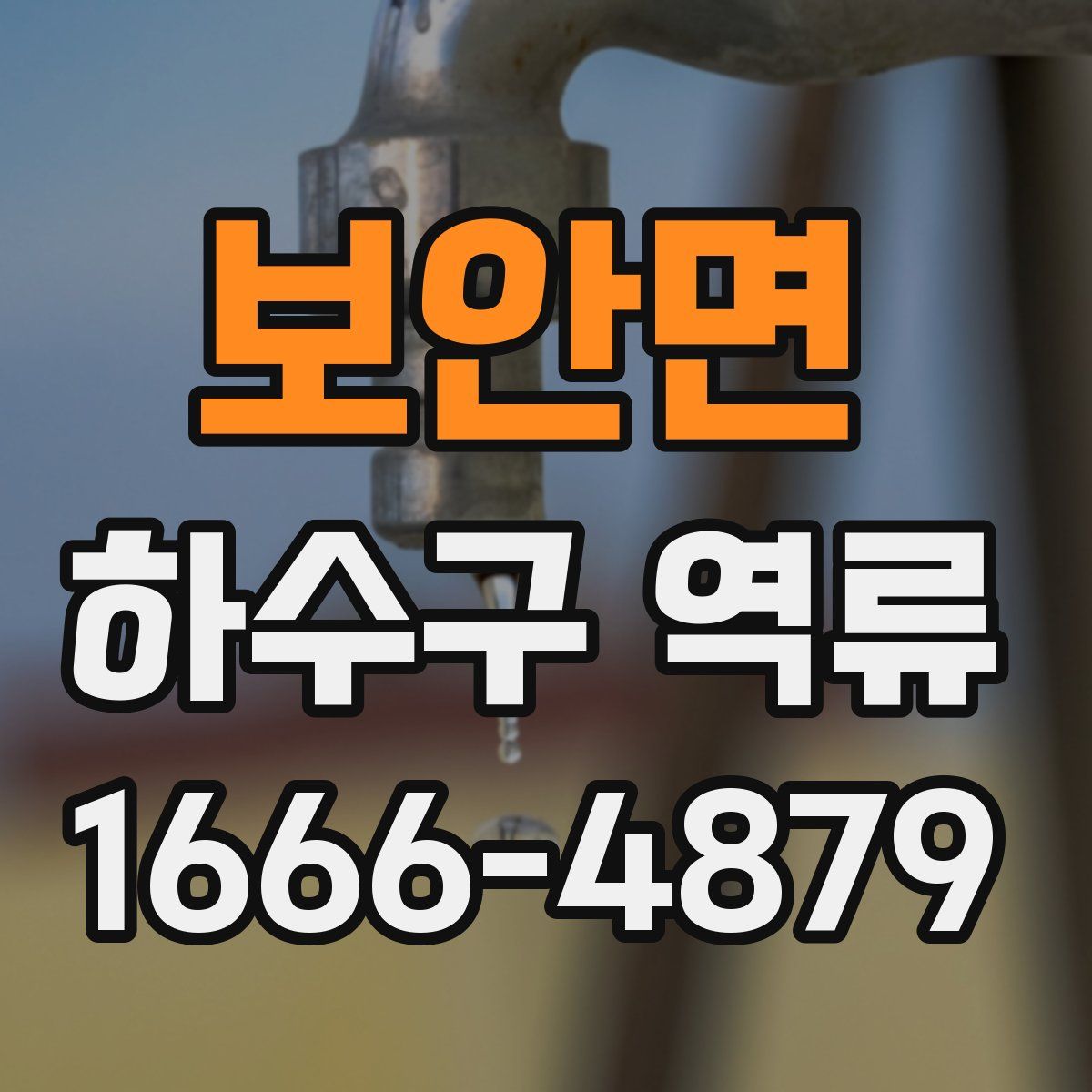보안면 하수구 역류