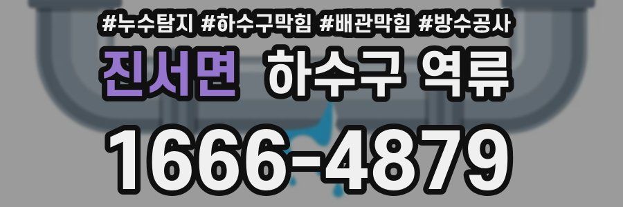 진서면 하수구 역류