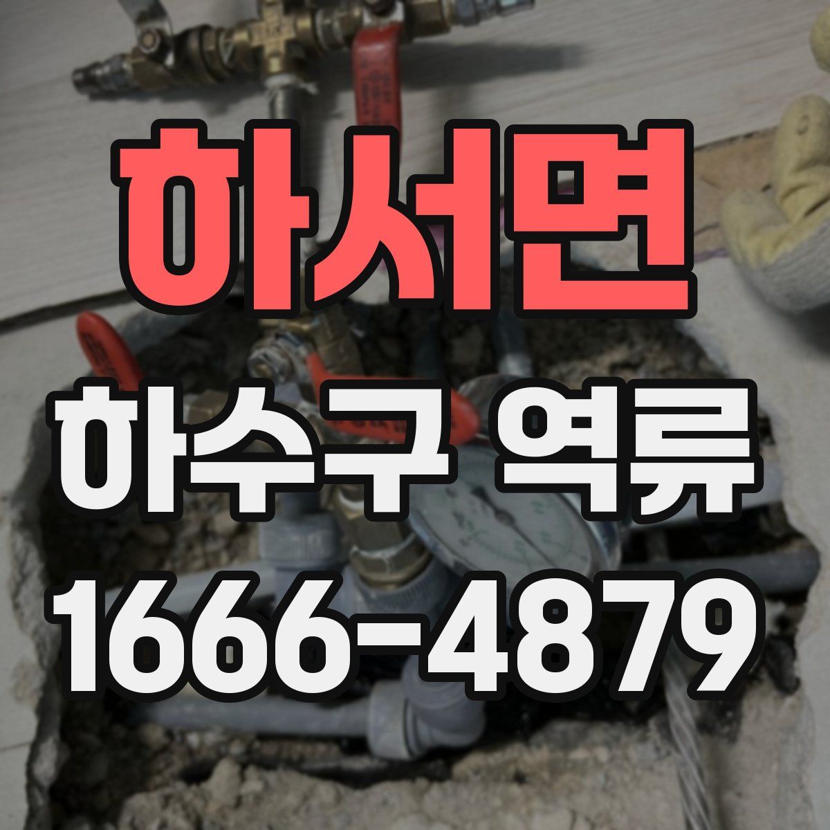하서면 하수구 역류
