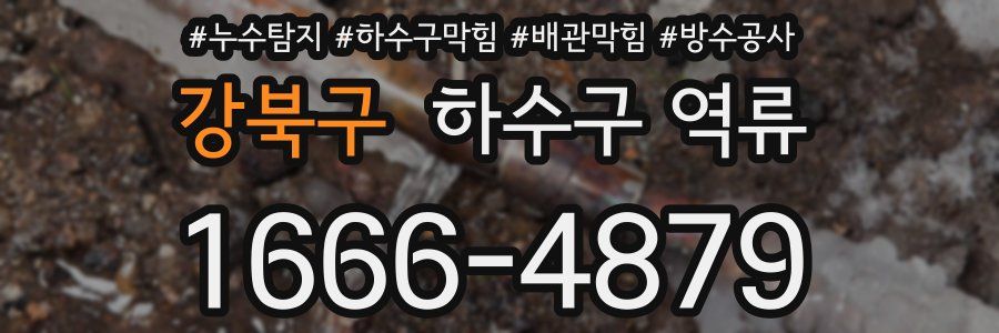 강북구 하수구 역류