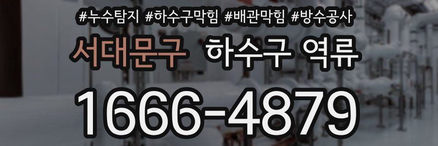 서대문구 하수구 역류