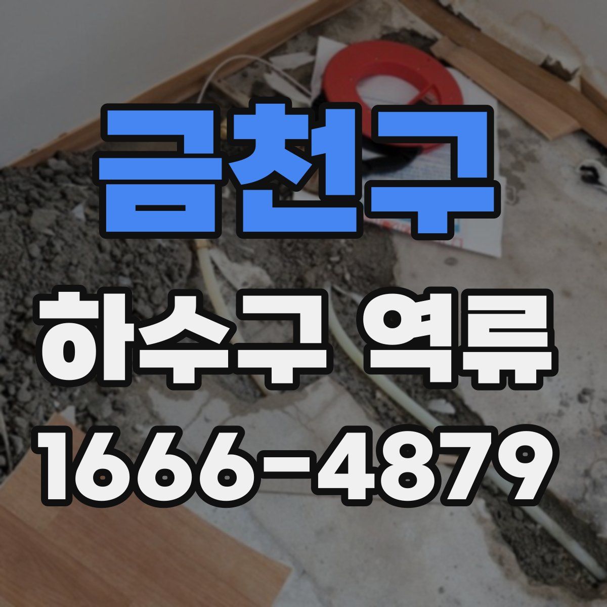금천구 하수구 역류