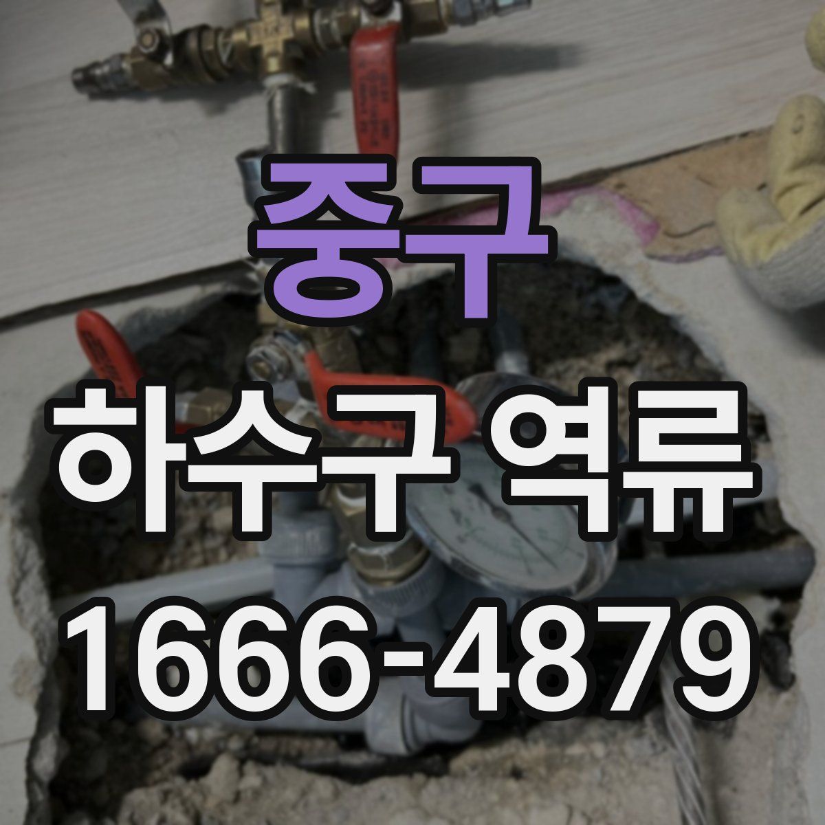 중구 하수구 역류
