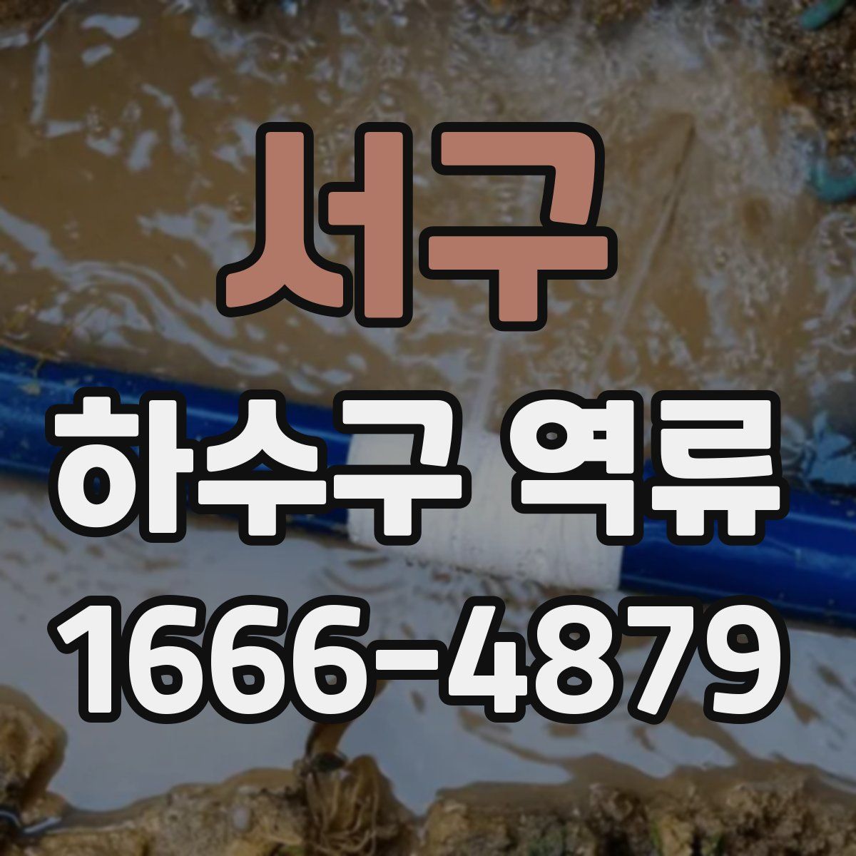 서구 하수구 역류