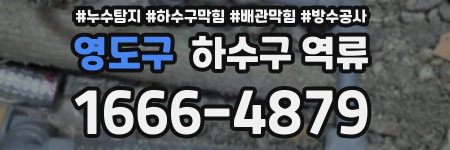 영도구 하수구 역류