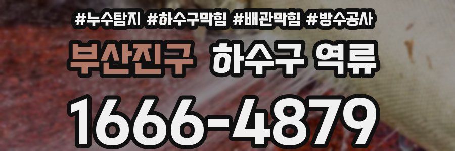 부산진구 하수구 역류
