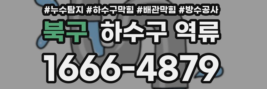 북구 하수구 역류