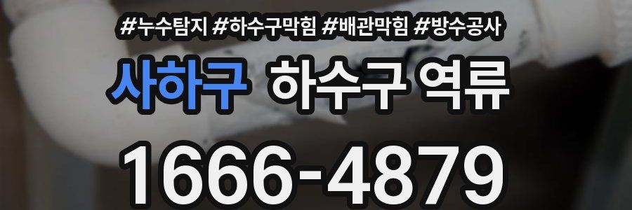 사하구 하수구 역류