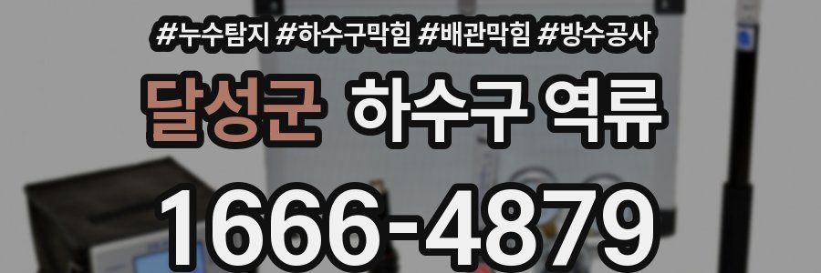 달성군 하수구 역류