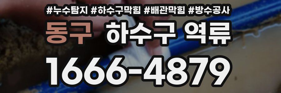 동구 하수구 역류