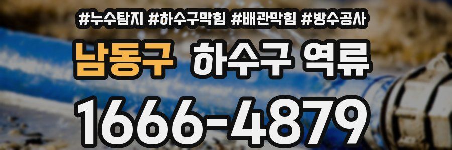 남동구 하수구 역류