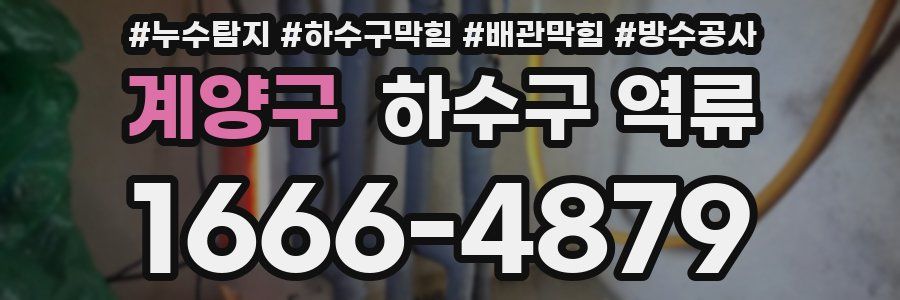 계양구 하수구 역류