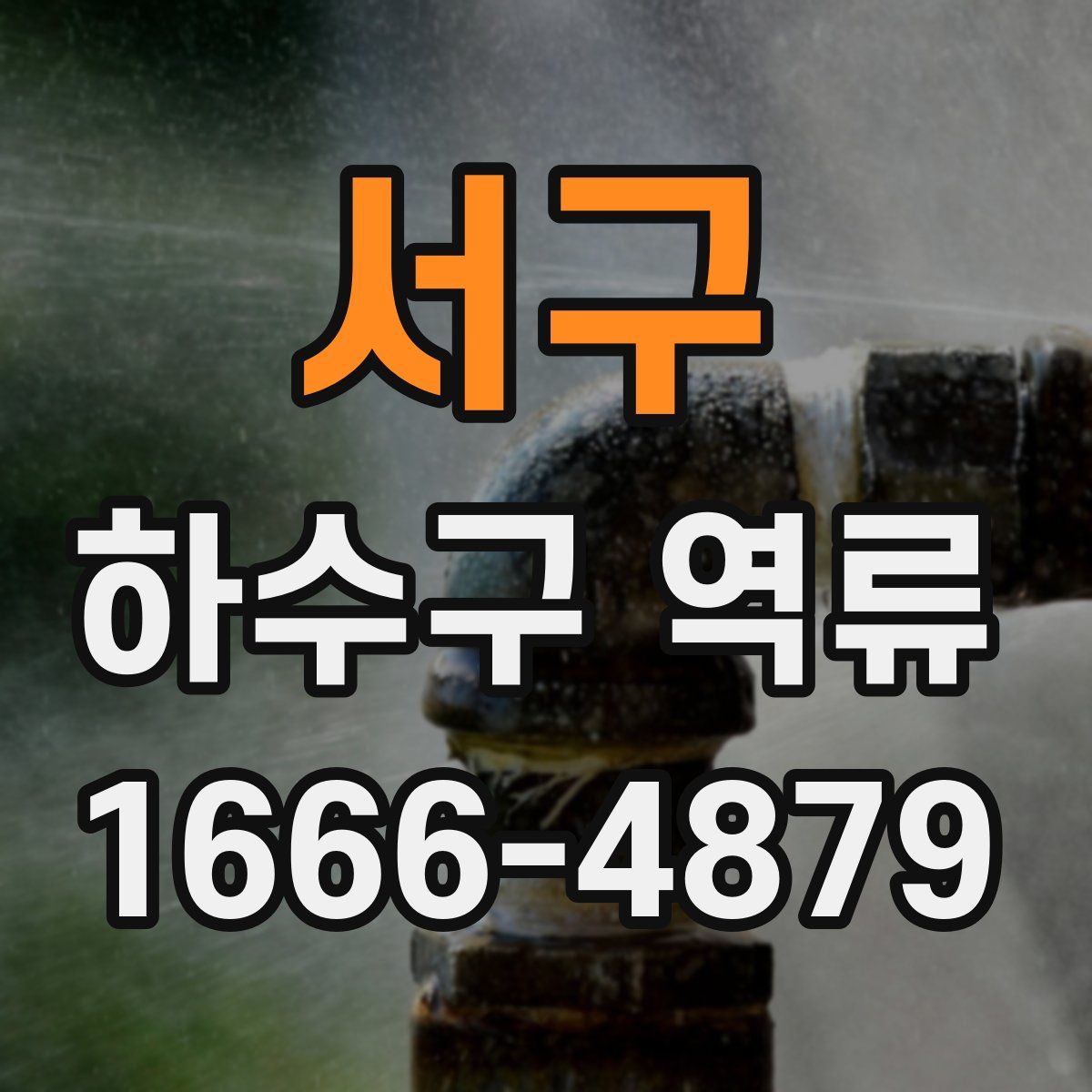 서구 하수구 역류