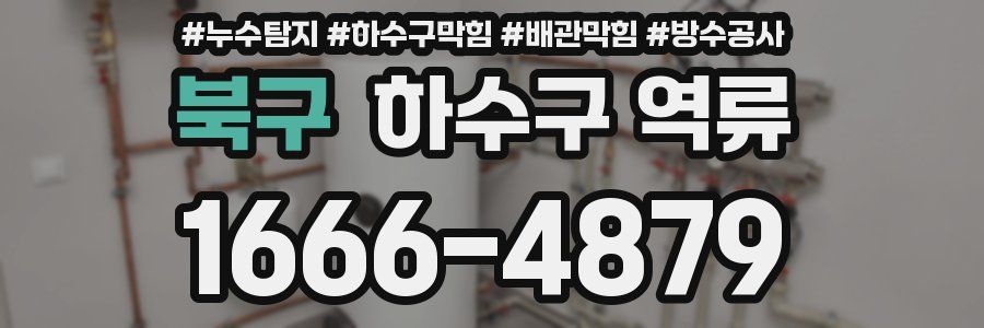 북구 하수구 역류