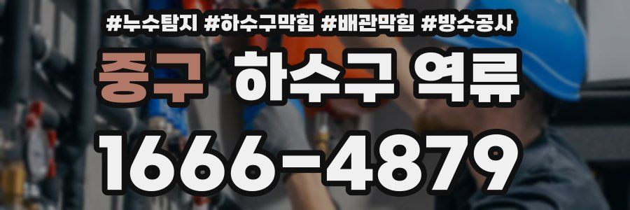 중구 하수구 역류