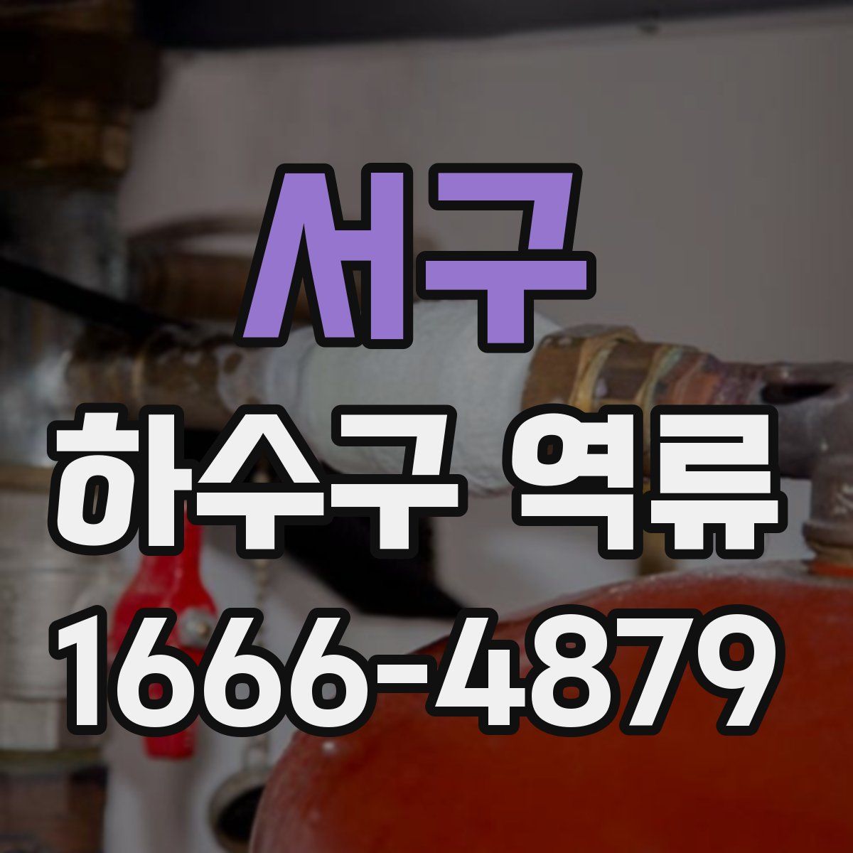 서구 하수구 역류