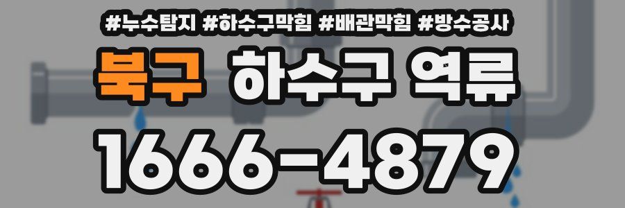 북구 하수구 역류