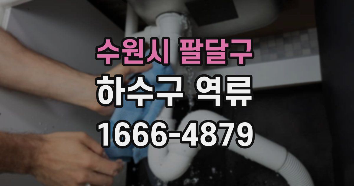 수원시 팔달구 하수구 역류
