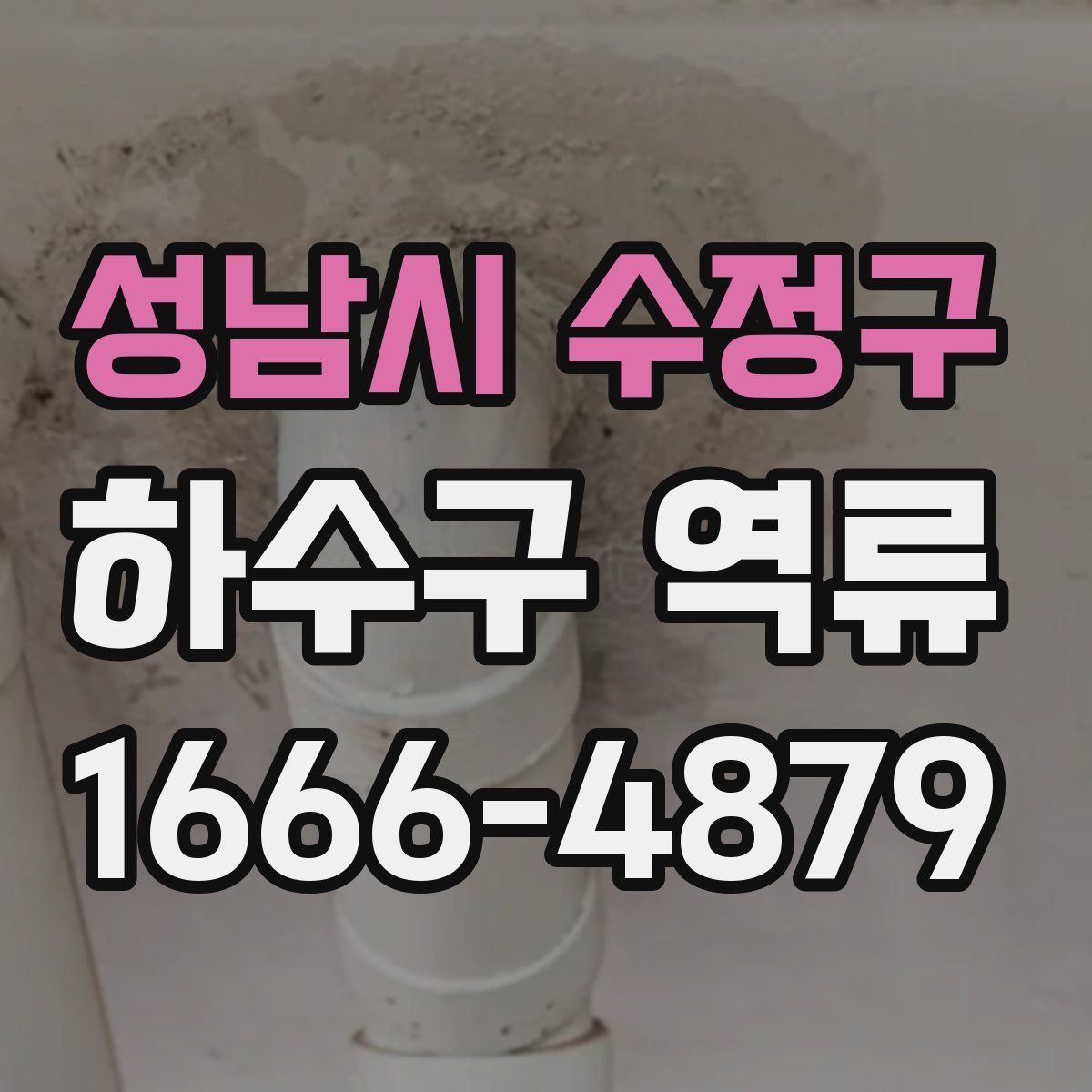 성남시 수정구 하수구 역류