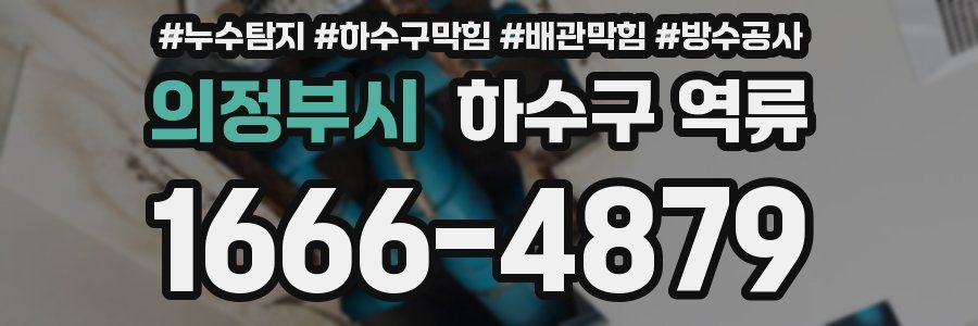 의정부시 하수구 역류